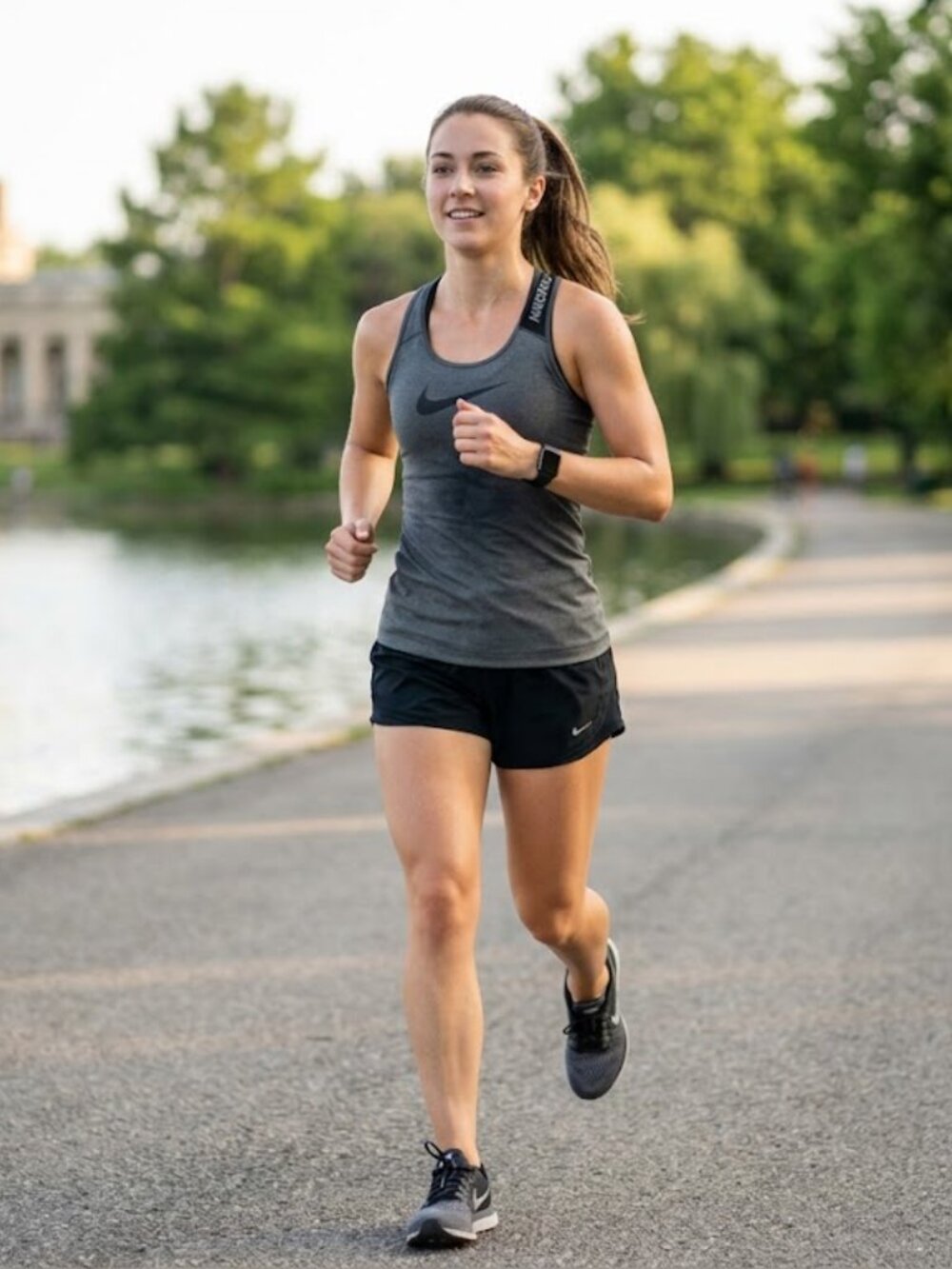 Nike Pro Charcoal Sleeveless Top XS